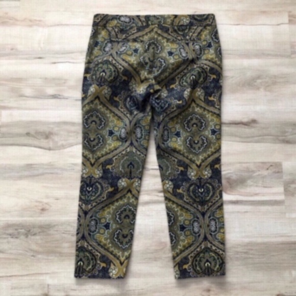 Tommy Hilfiger Green and Black Paisley Chinos - Picture 5 of 8